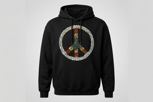 OREGON AGATE PEACE SIGN HOODIE