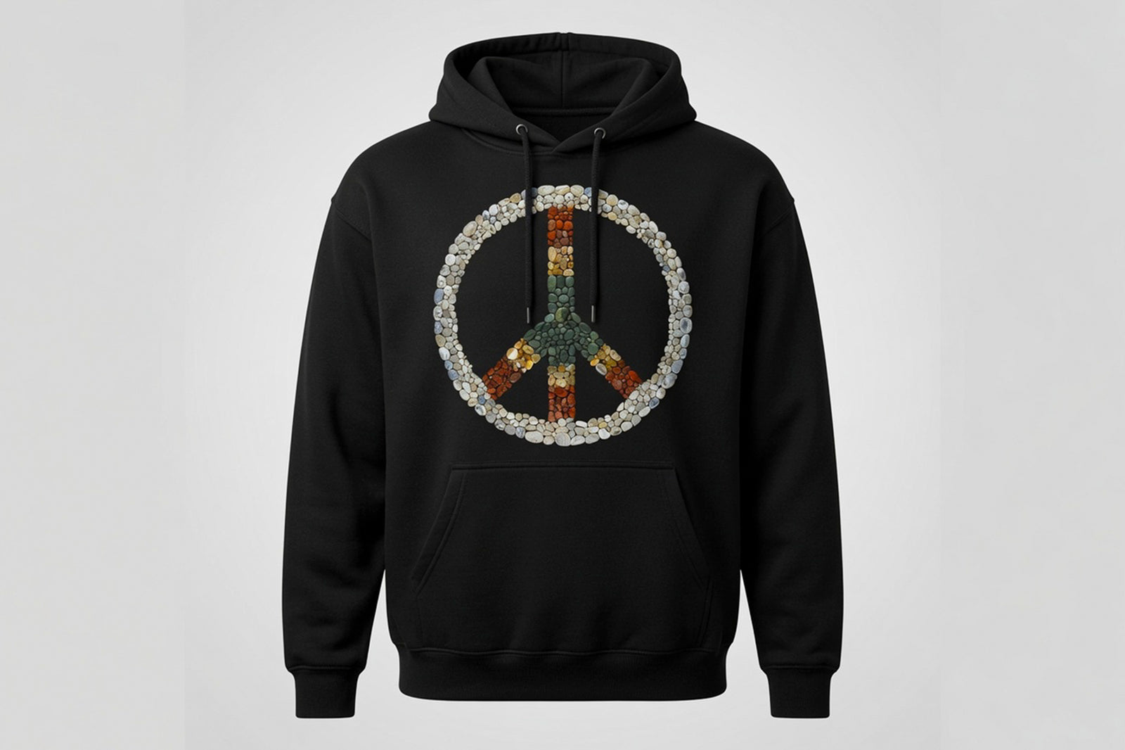 OREGON AGATE PEACE SIGN HOODIE