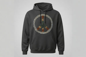 OREGON AGATE PEACE SIGN HOODIE