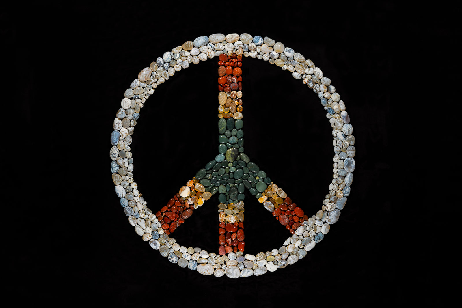 WINTER AGATES-PEACE SIGN