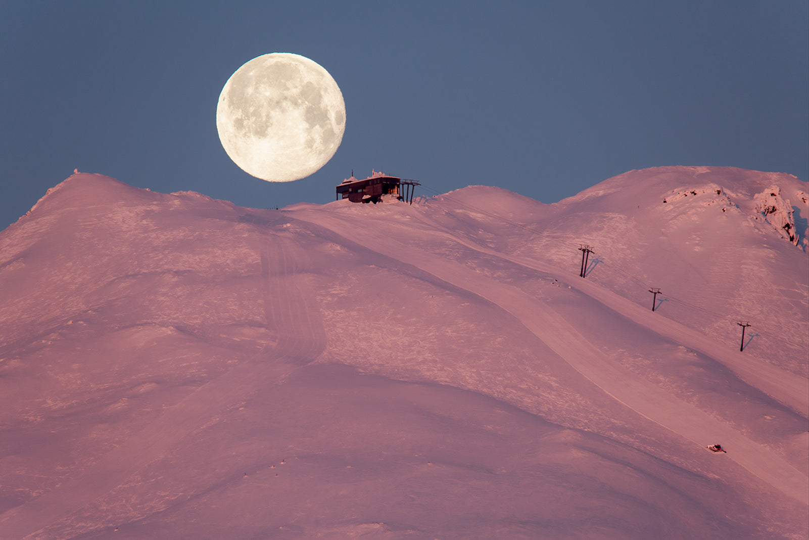MT. BACHELOR FULL MOONSET - Pete Alport